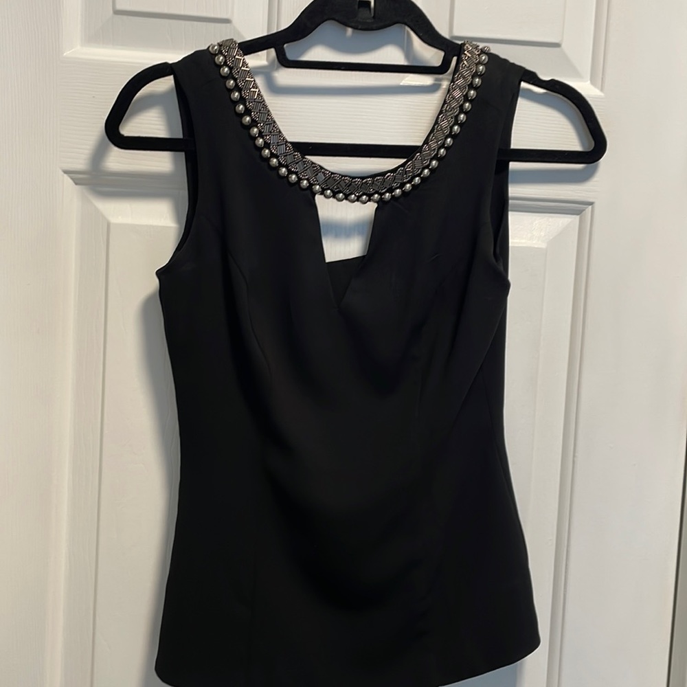 Black jeweled top